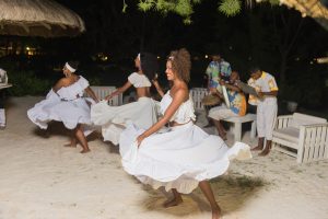 Sega Mauritius where women are dancing on the beat of ravanne